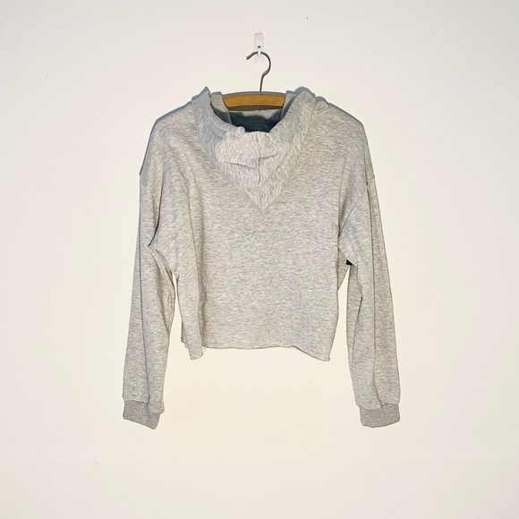 Somewhere Over the Rainbow Grey Cropped Hoodie - Picture 2 of 5